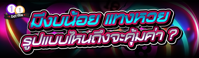 มีงบน้อย แทงหวย รูปแบบไหนถึงจะคุ้มค่า ?